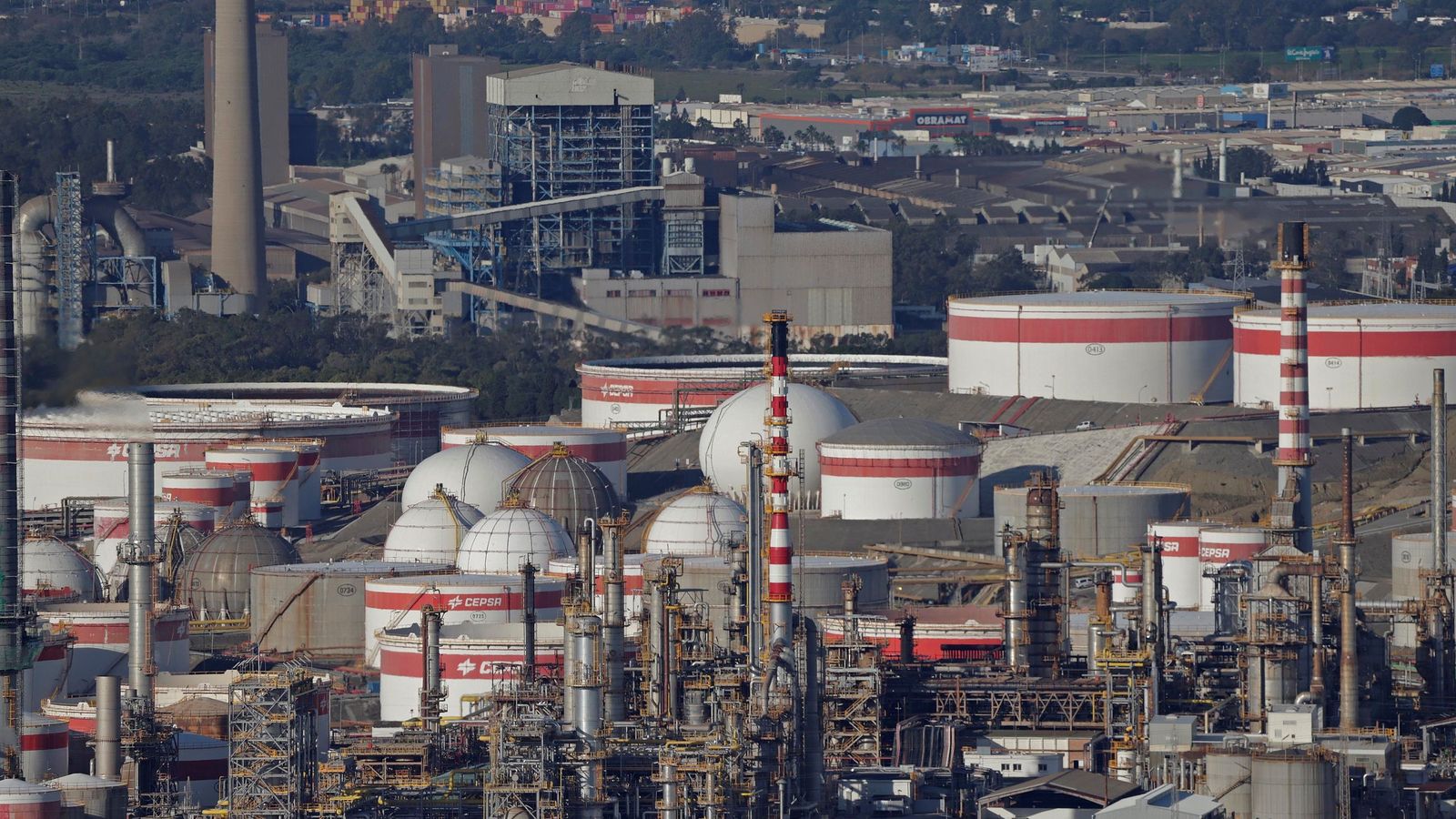 El parque energético de Moeve en San Roque.