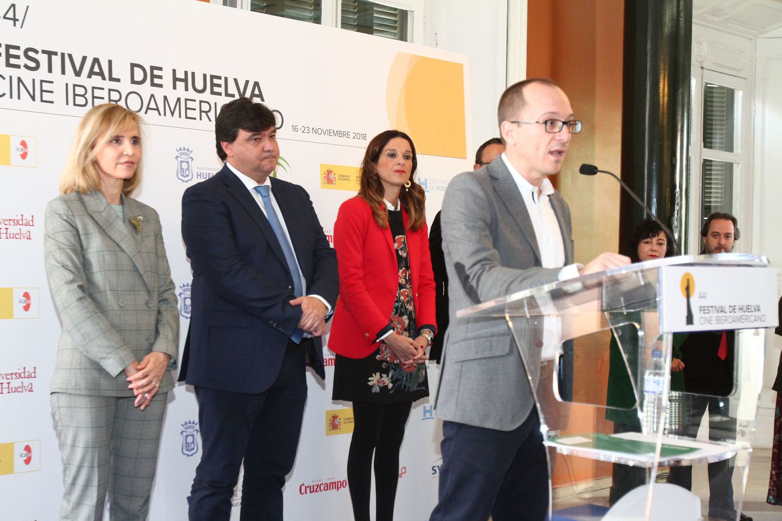 Imágenes de la presentación de la 44 edición del Festival de Huelva Cine Iberoamericano
