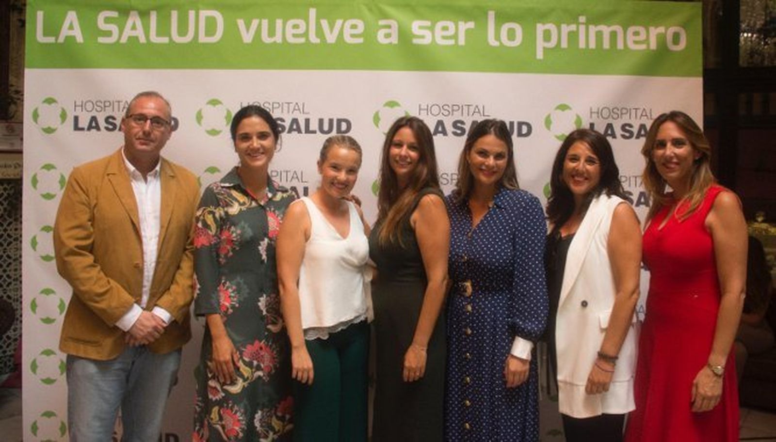 Javier Rodríguez, Tamara Armenteros, Natividad Bohórquez, Carolina Soriano, Isabel Maira, Ana Isabel González y María José Cañas.
