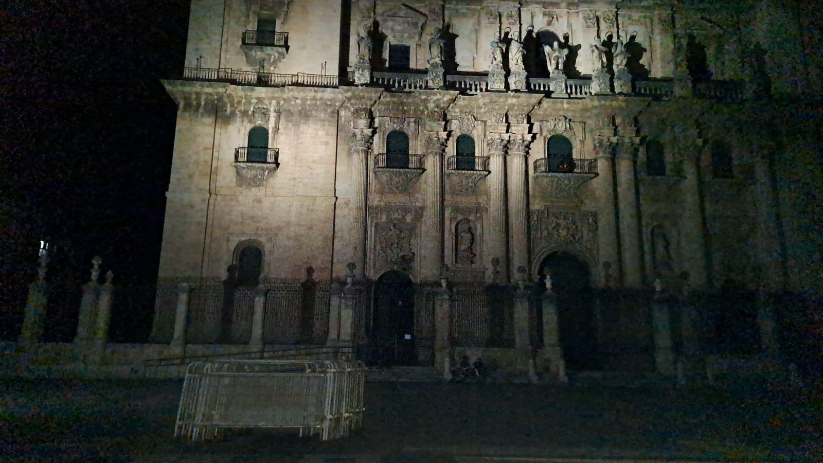 La Catedral de Jaén, en la noche del apagón.