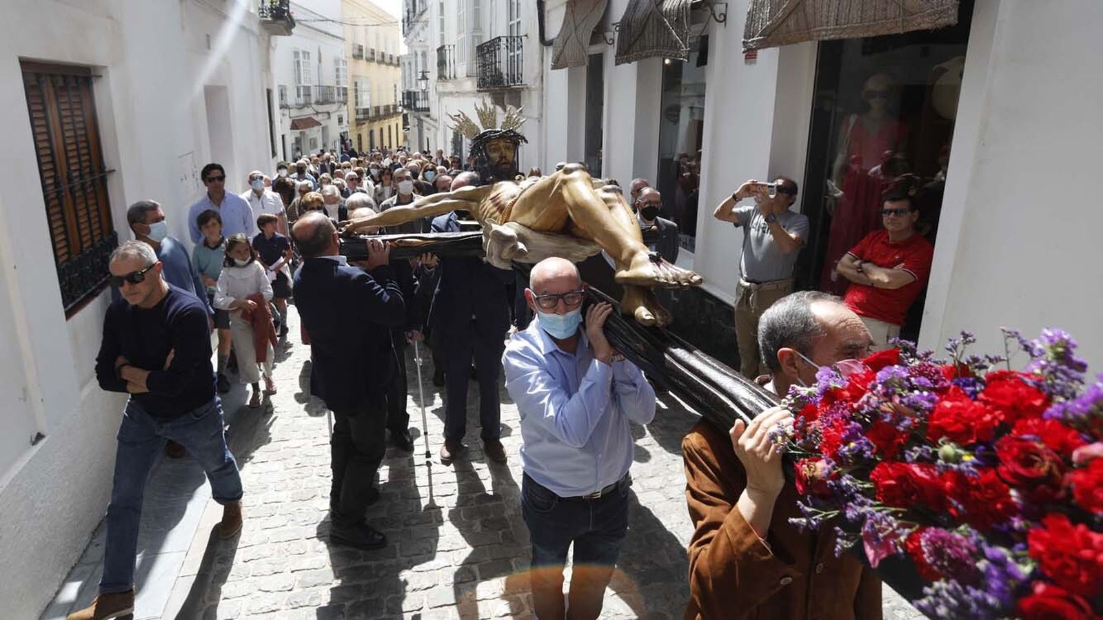 Las imágenes del Viernes Santo en Tarifa: Siete Palabras
