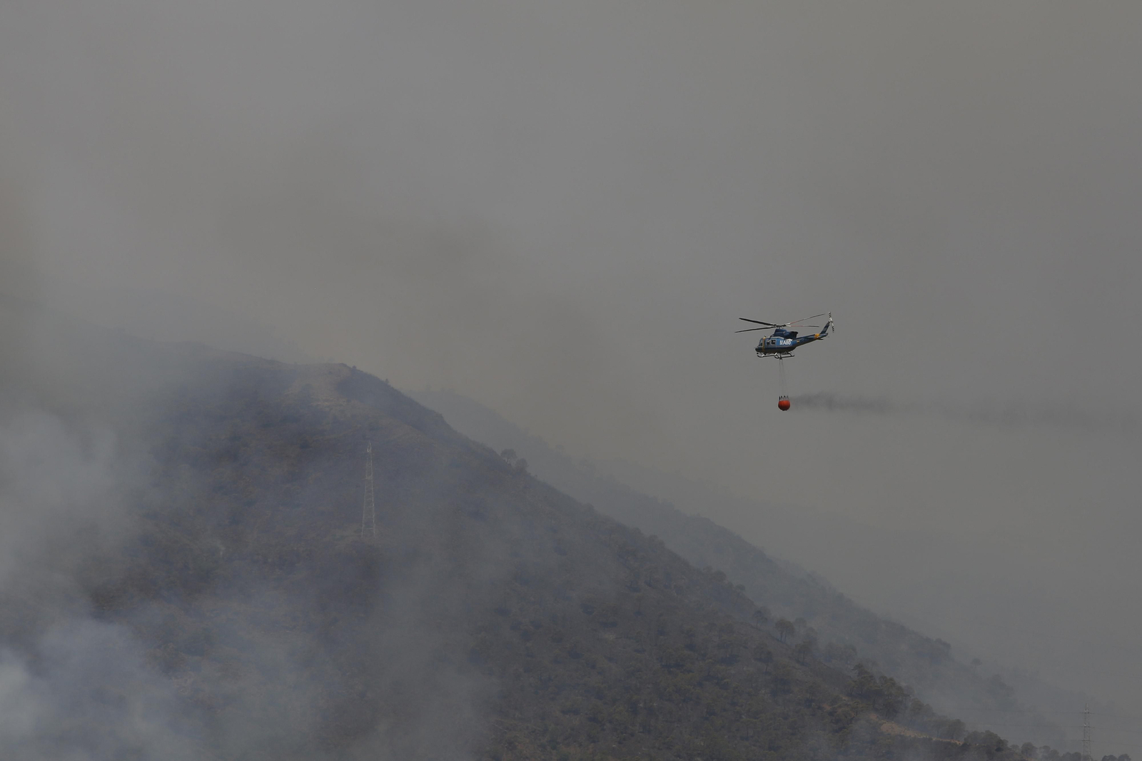 Las fotos de la evolución del incendio de Sierra Bermeja