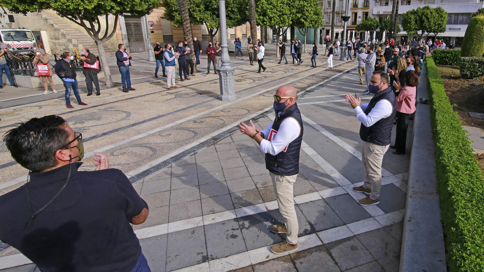 Imágenes de la concentración de hosteleros