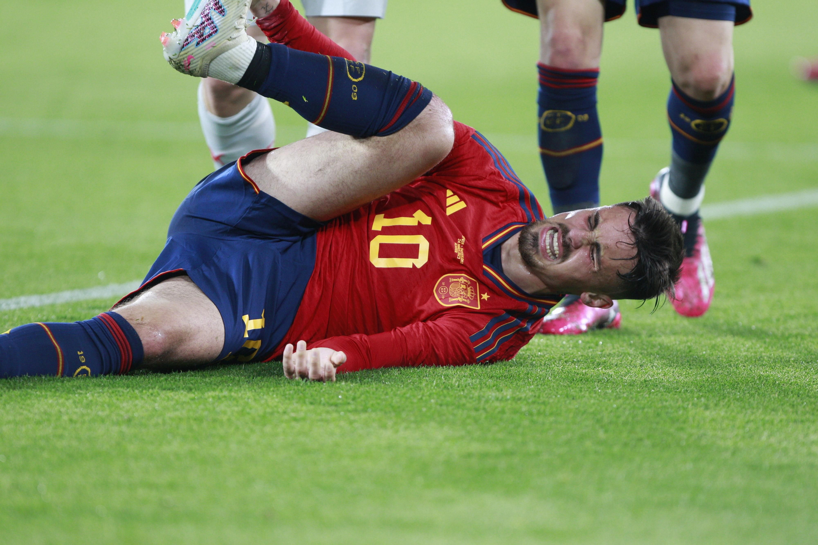 Imágenes del partido de fútbol amistoso entre las selecciones de España y Suiza Sub 21, disputado en Almería