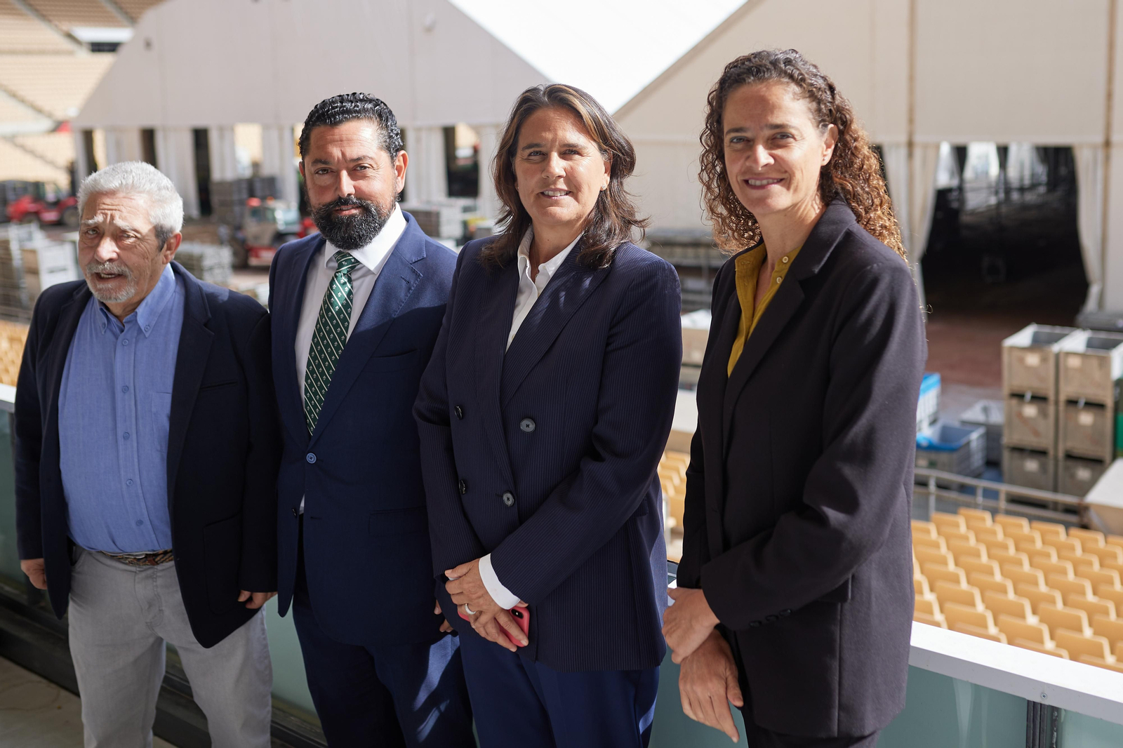 Las fotos del Estadio de la Cartuja para el tenis