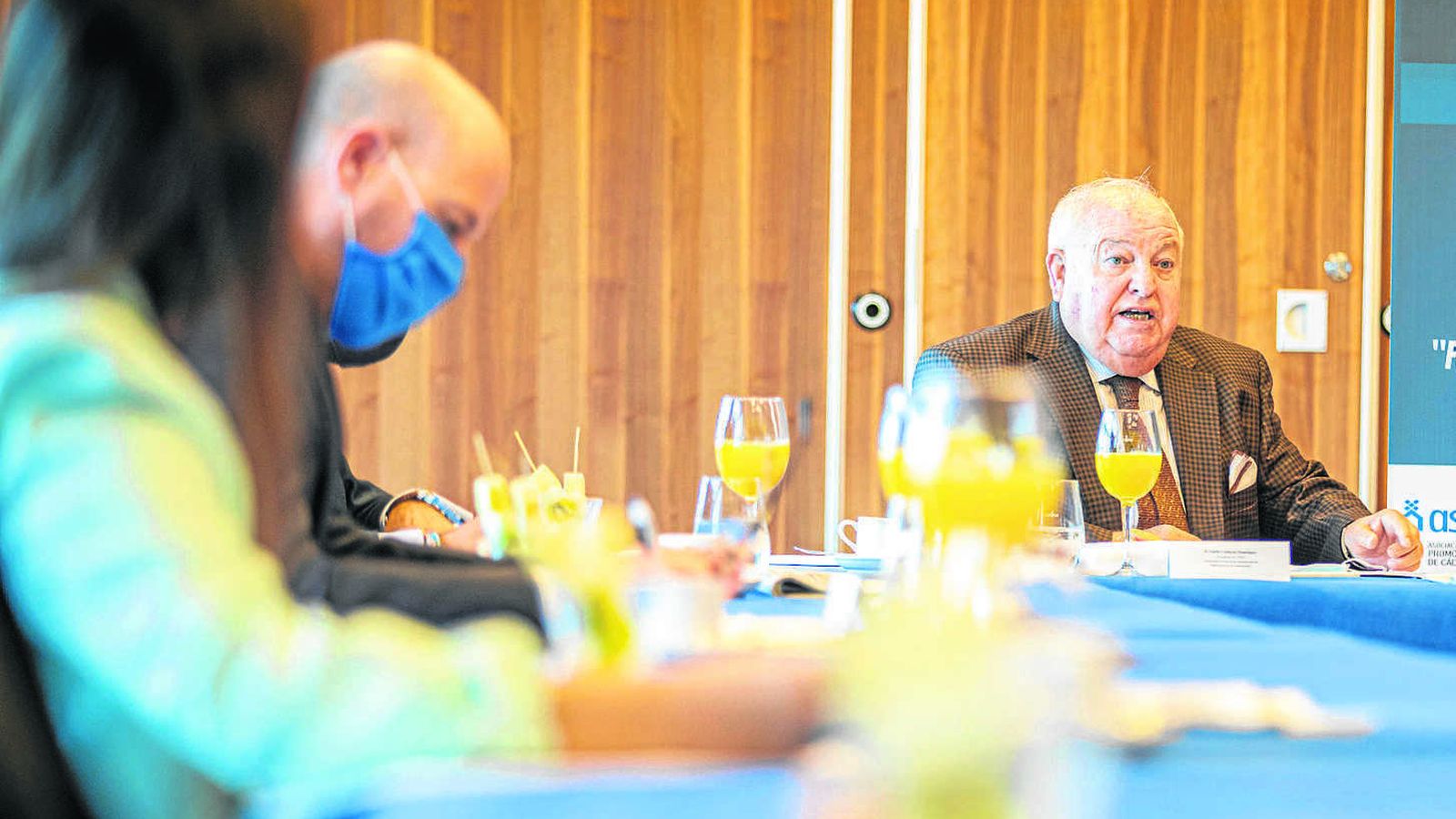 Emilio Corbacho, Presidente de FAEC, en una intervención.