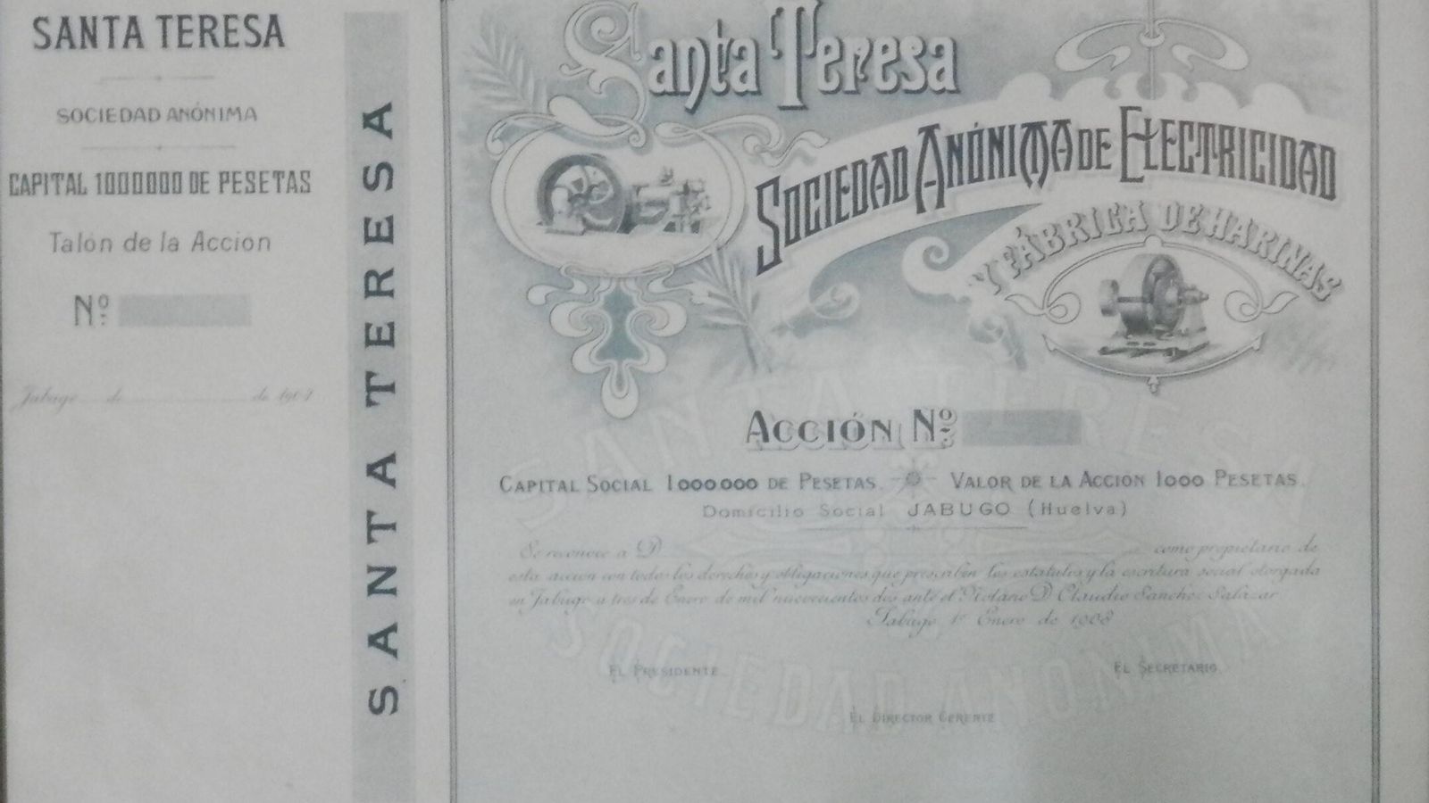 Documento de Santa Teresa.