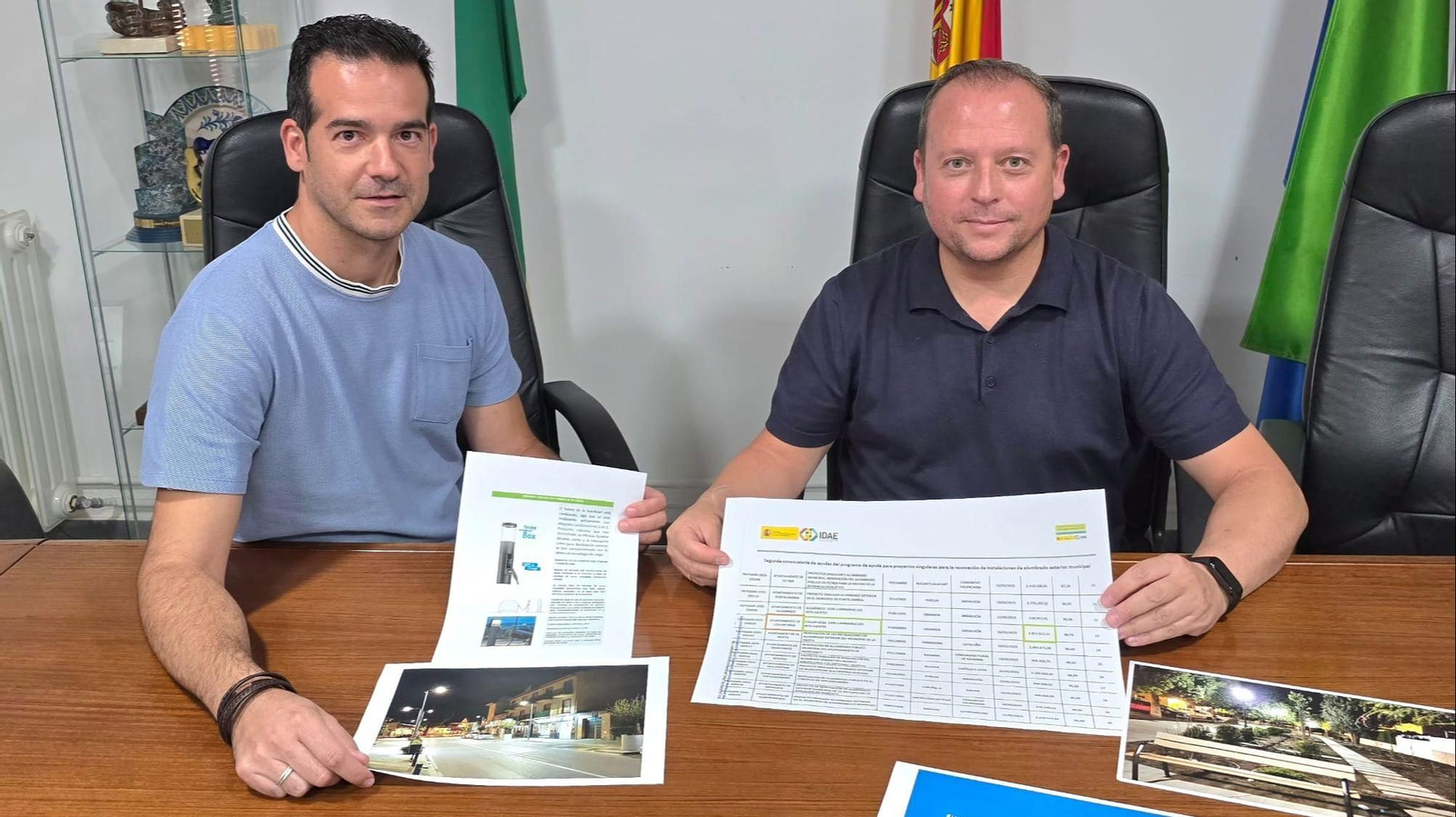 El concejal de economía y el alcalde de Cúllar&nbsp;Vega presentan el proyecto.