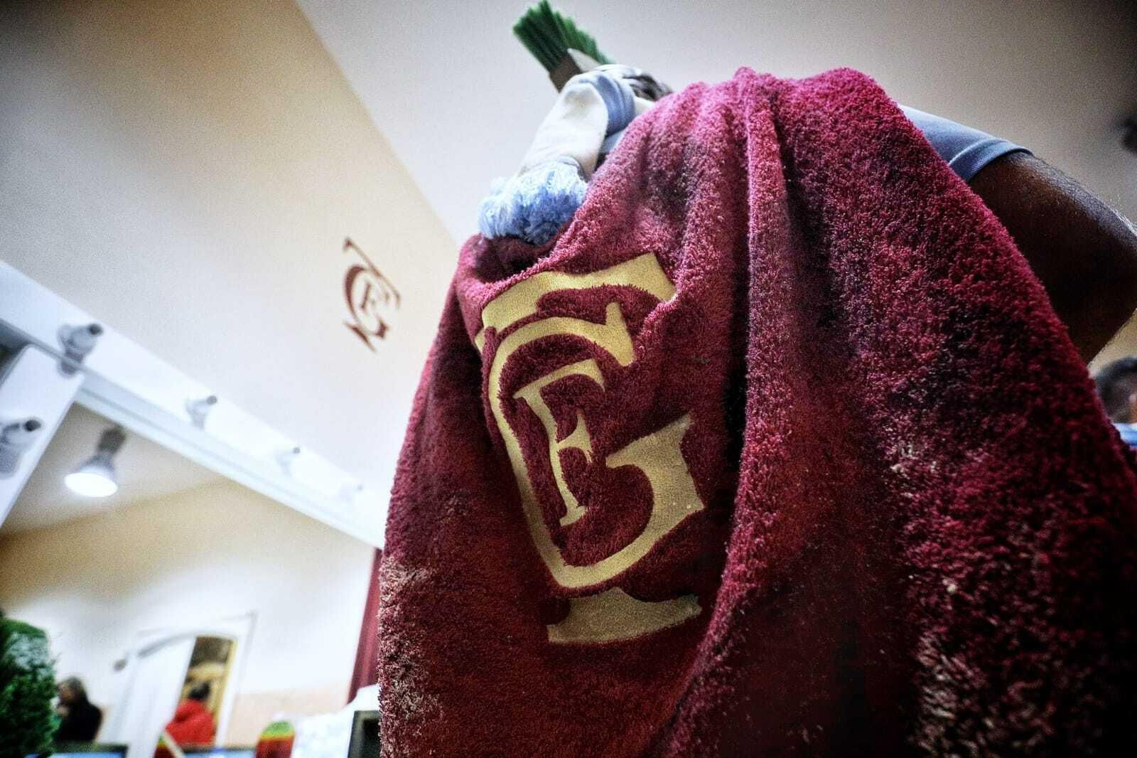 Chirigota 'La chirigota del Lazio' en camerinos