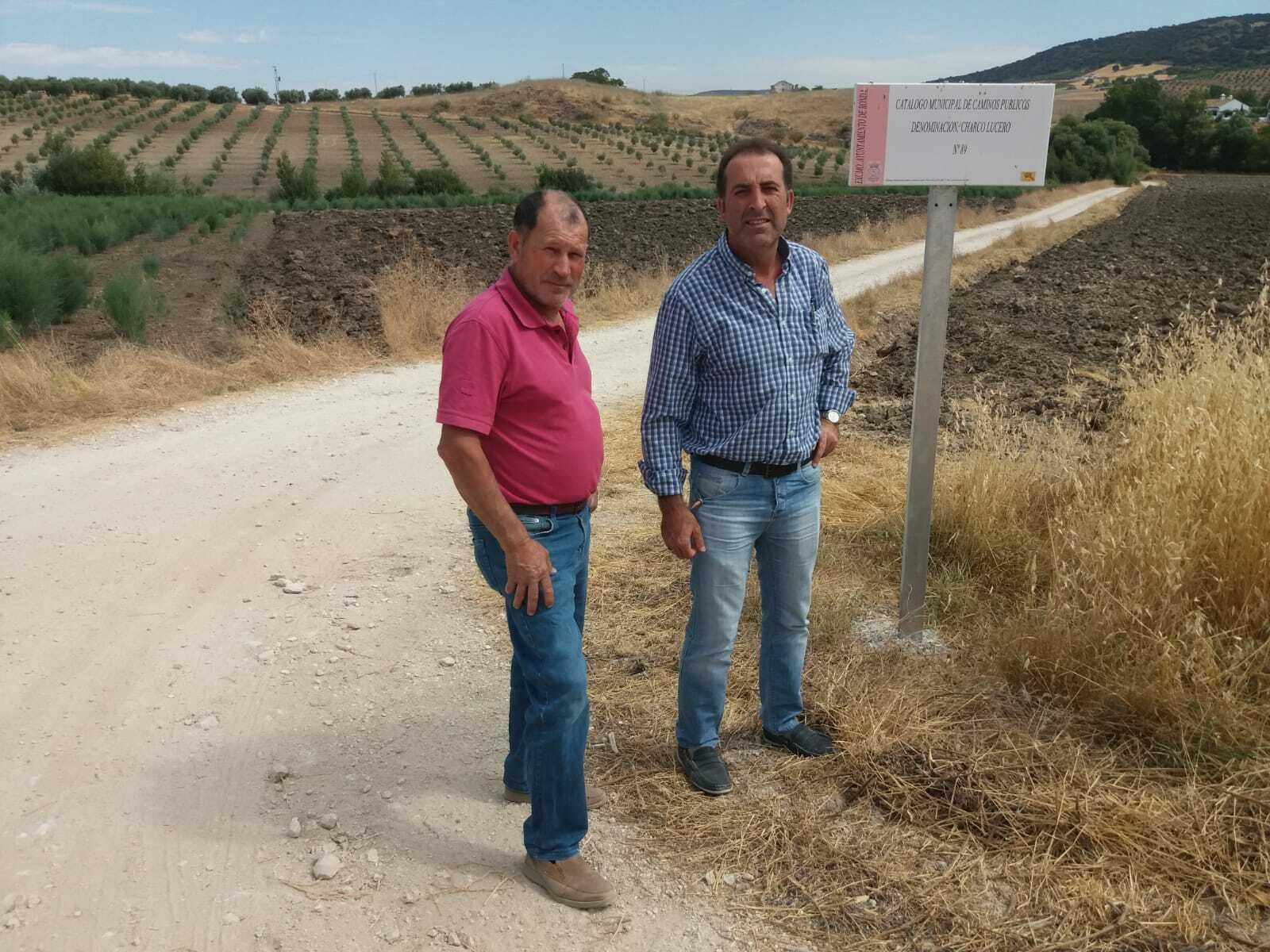 El delegado de Pedanías junto al alcalde pedaleo de Los Villalones
