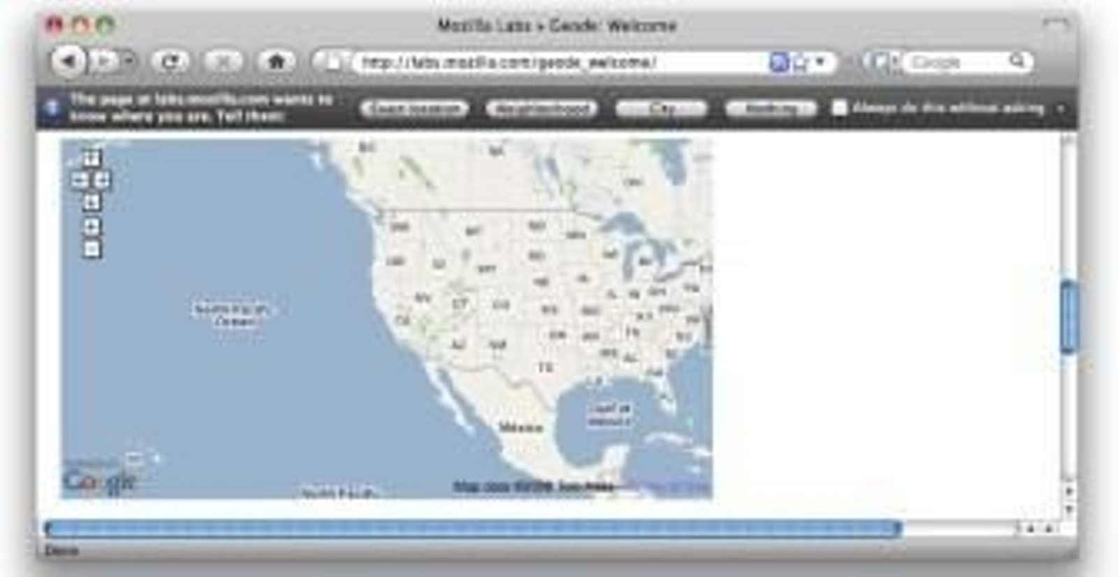 Firefox sabe dónde estás