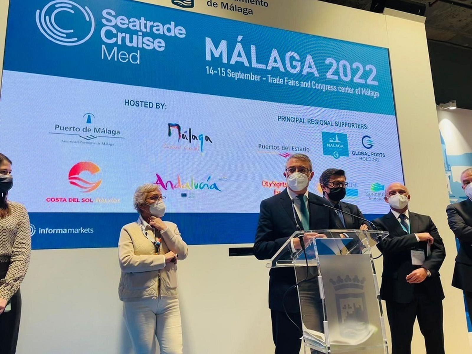 Presentación de la Feria Seatrade Cruise Med en Fitur.