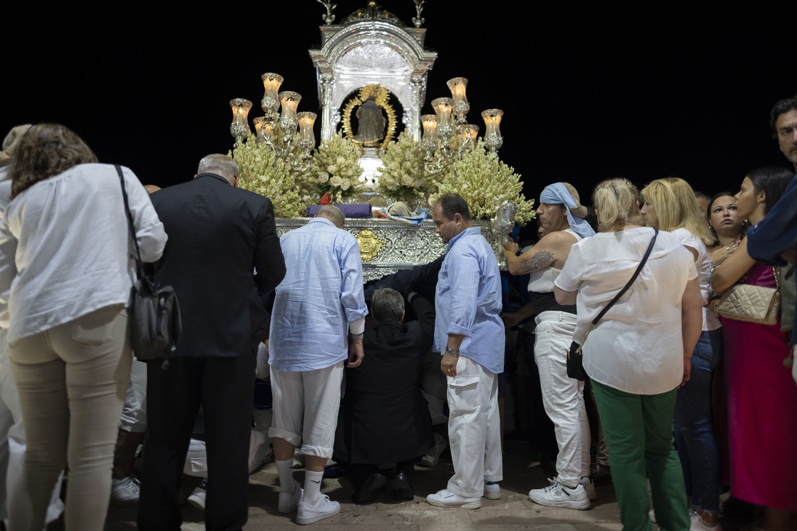 Imágenes de la recogida de la Virgen de la Cinta 2022