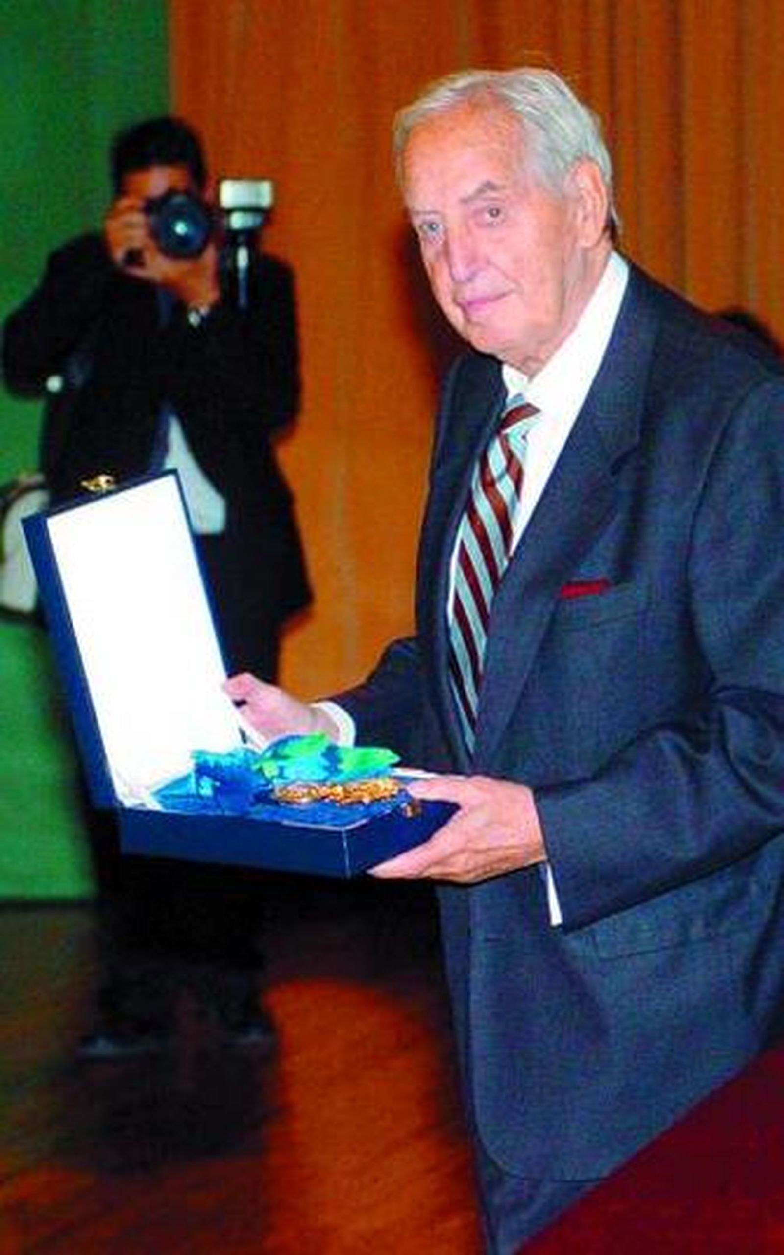 Segura de Luna, durante un homenaje en 2006.