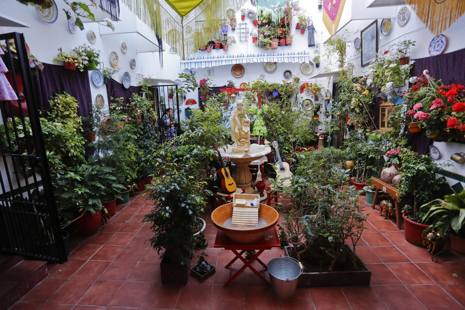 Vista del corralón de Santa Sofía en el centro de Málaga.