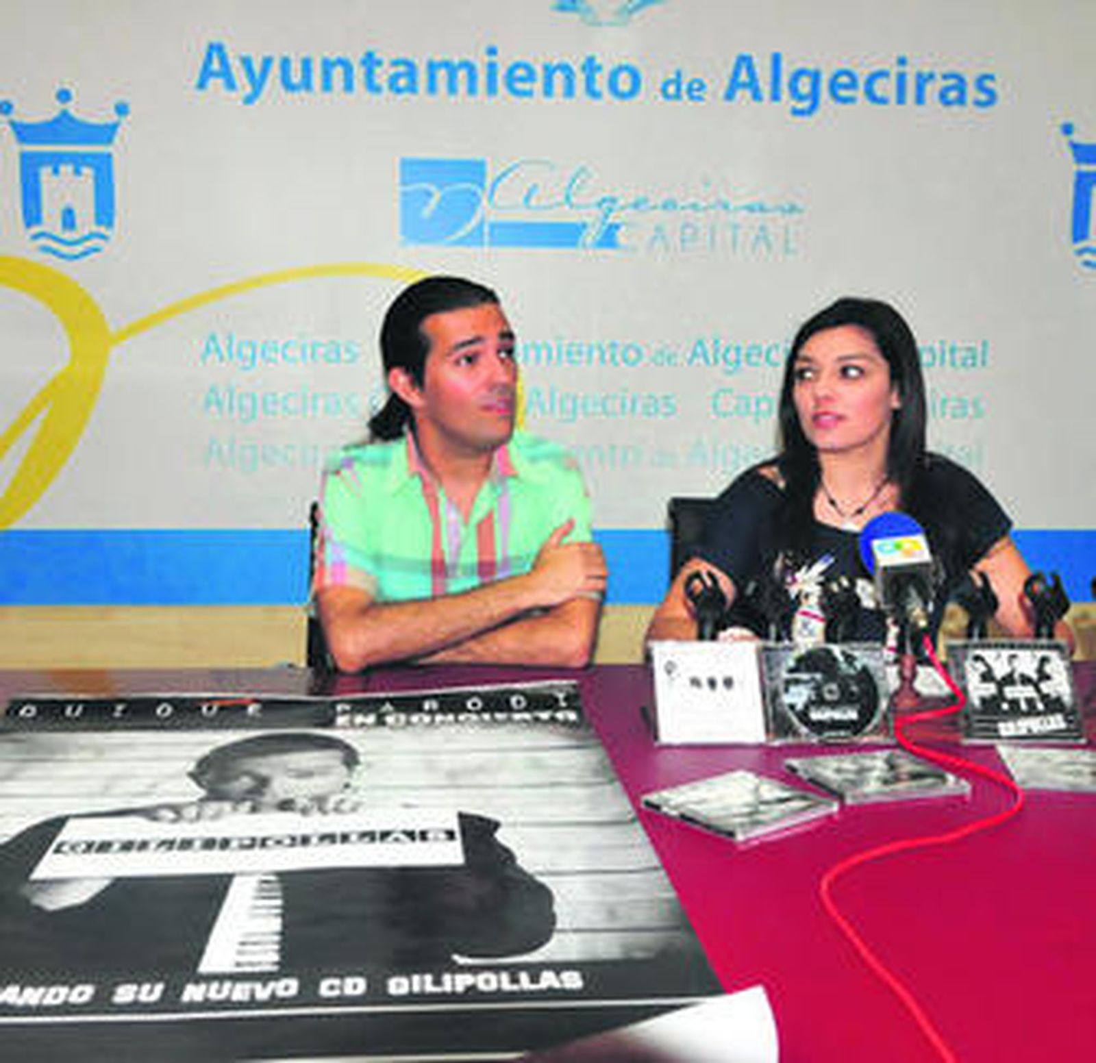 Imagen de Quique Parodi junto a la edil Patricia Cardoso, ayer.