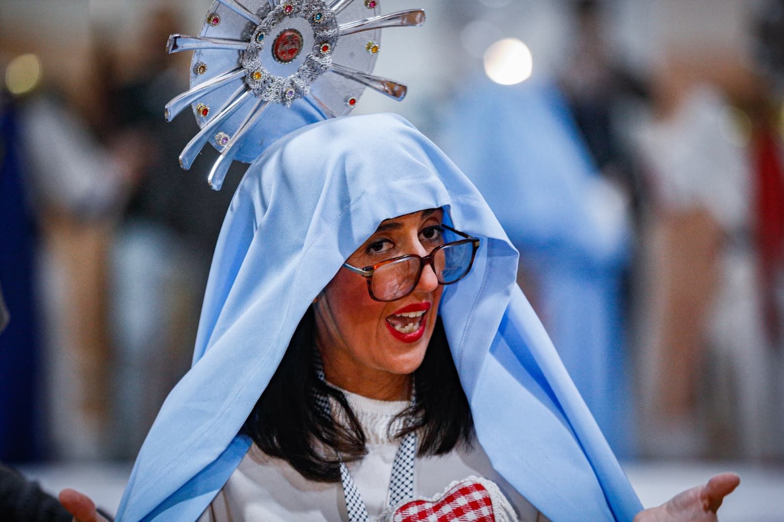 Blana Puente, la Virgen María en 'Crónica de una muerte más que anunciada'.