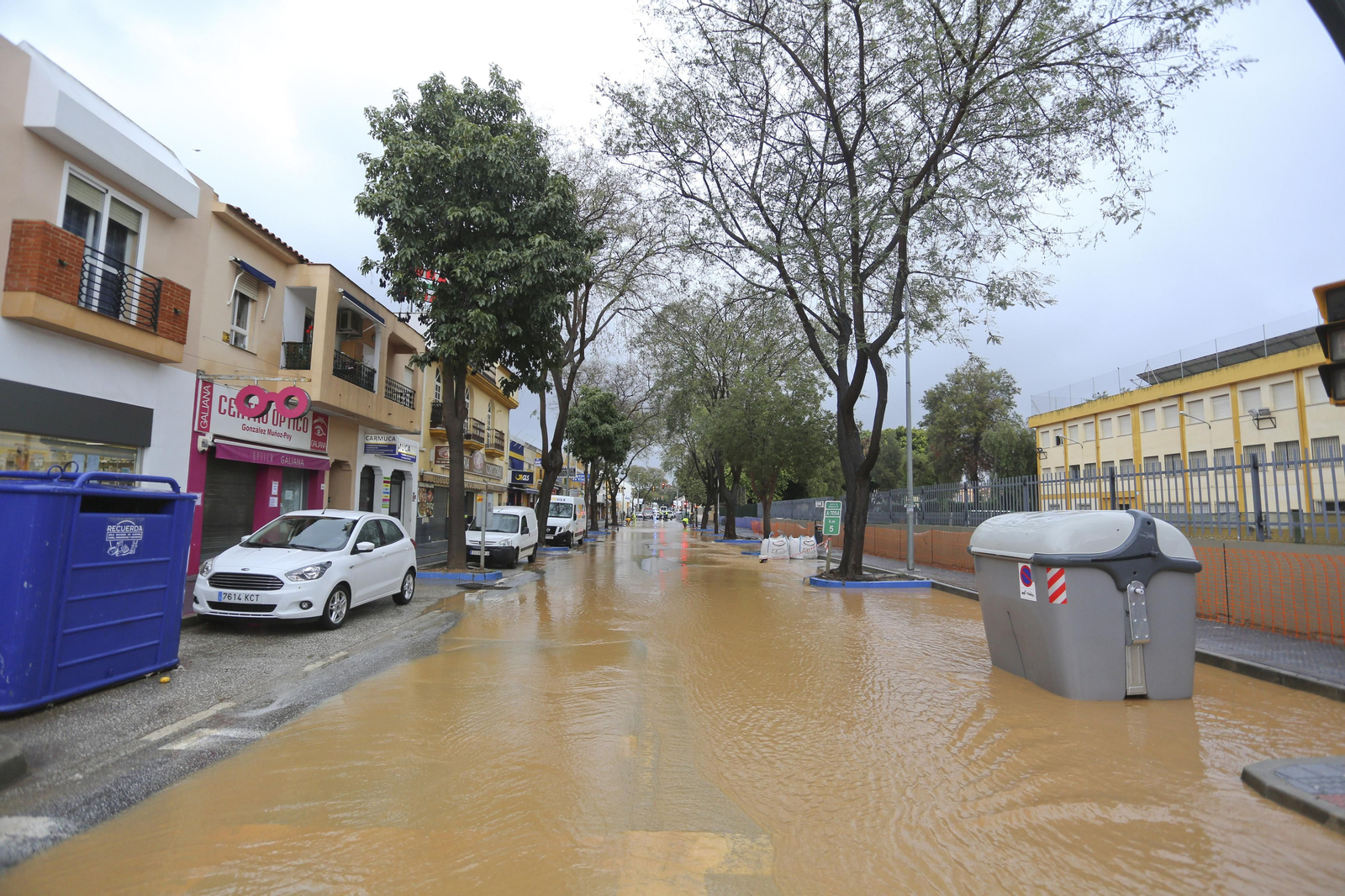 Campanillas anegada tras las lluvias, en fotos