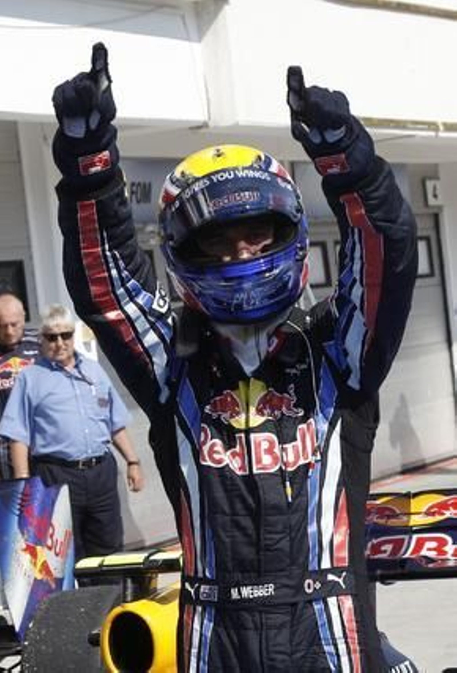 Fernando Alonso acaba segundo por detrás de Webber en el Gran Premio de Hungría. / Reuters