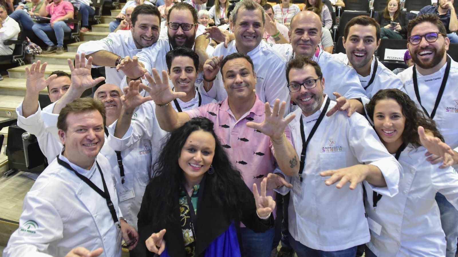 Chefs posan en la inauguración del congreso Andalucía Sabor.