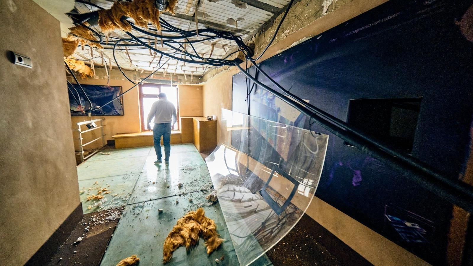 Los destrozos de la Casa del Obispo