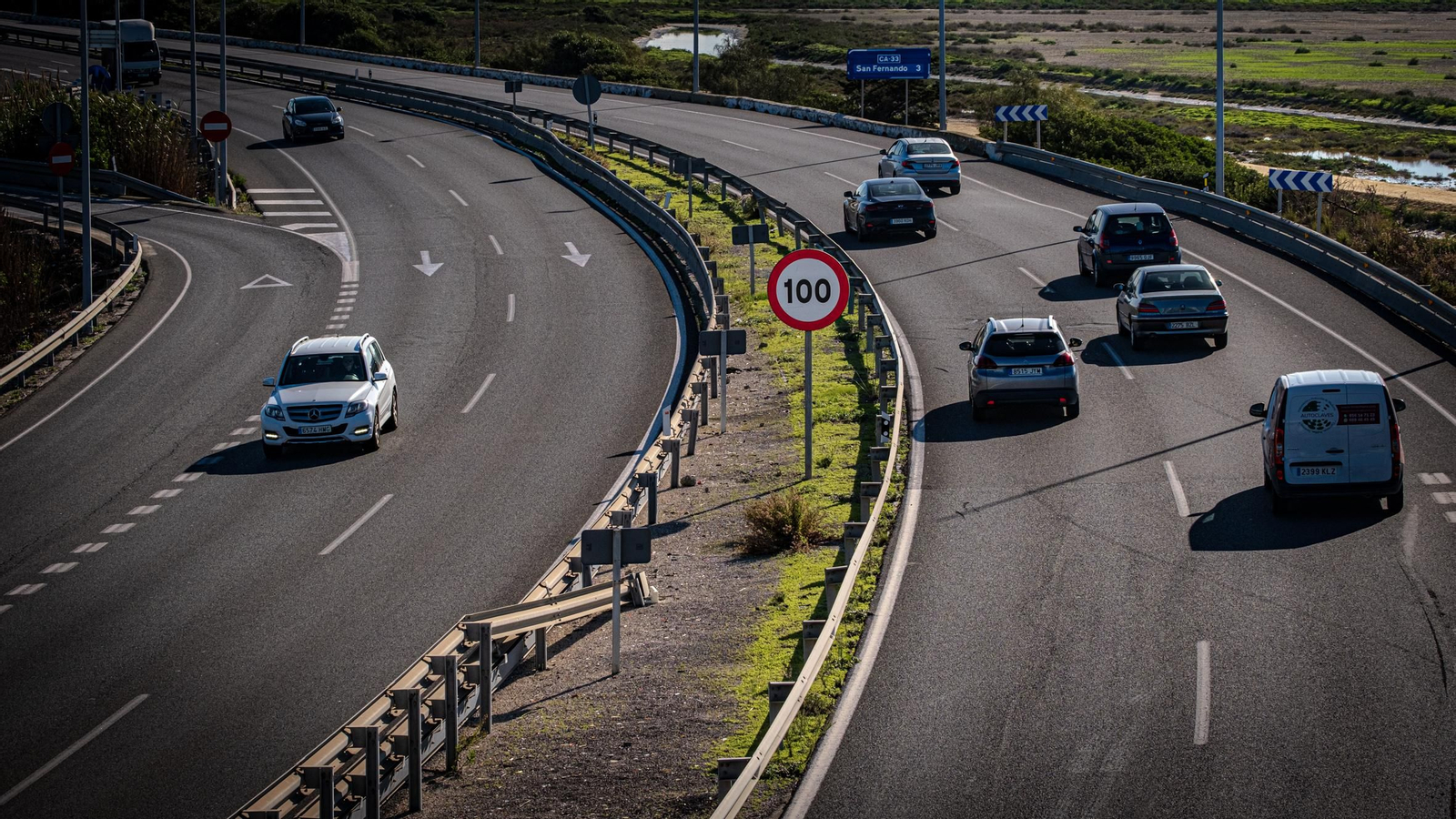 Las imágenes del estado de las carreteras de la provincia de Cádiz