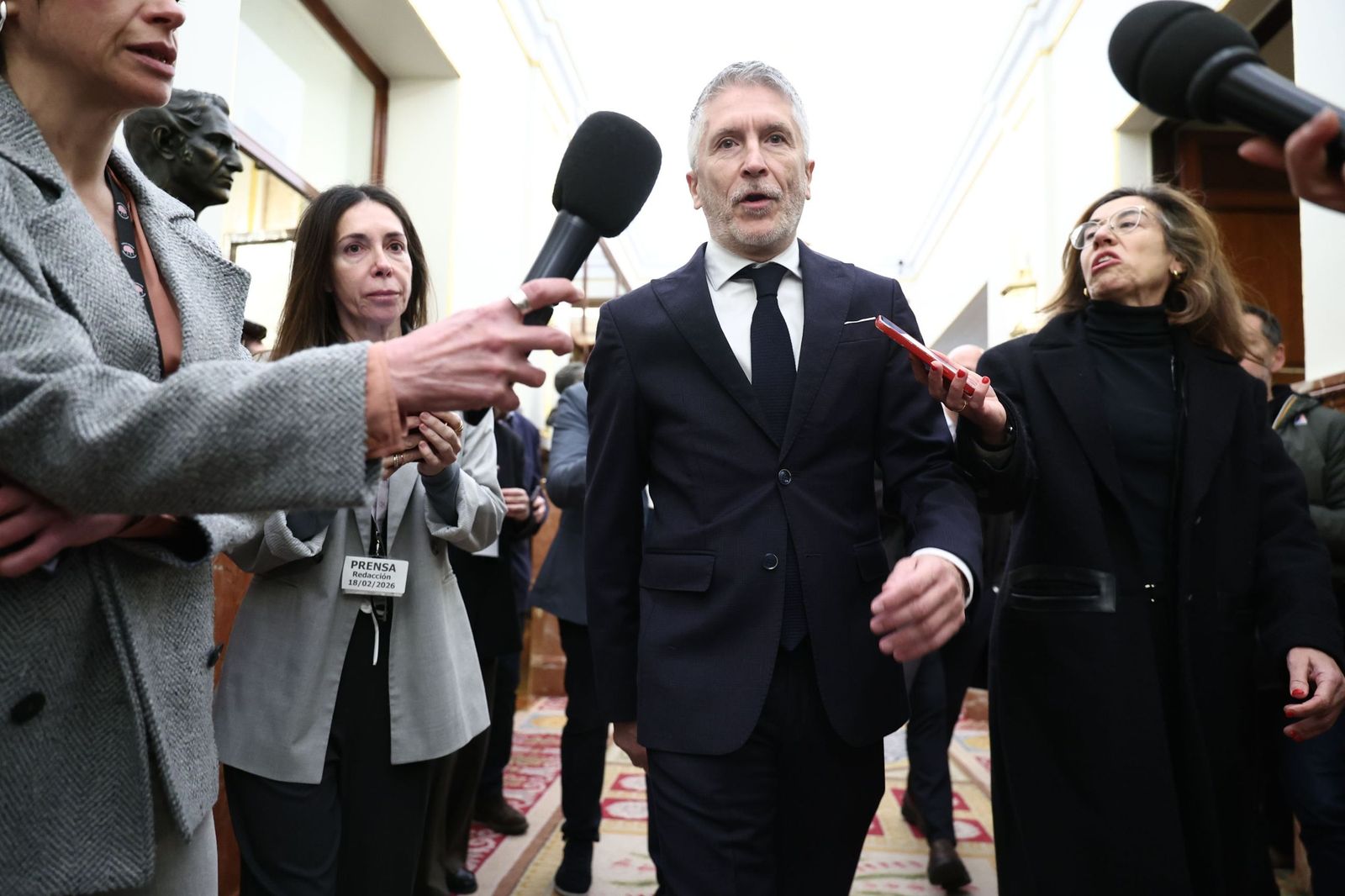 El ministro del Interior, Fernando Grande-Marlaska, el miércoles en el Congreso.