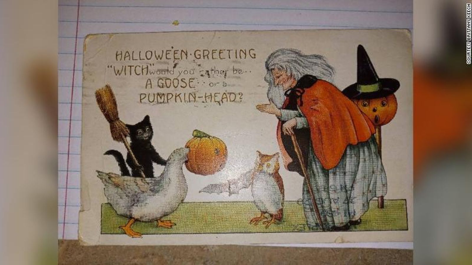 La postal de Halloween