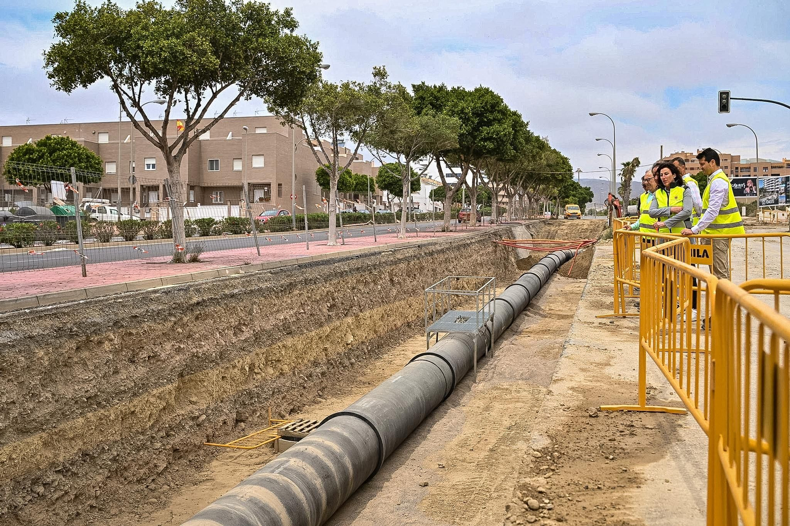 La alcaldesa ha inspeccionado la marcha de las obras.