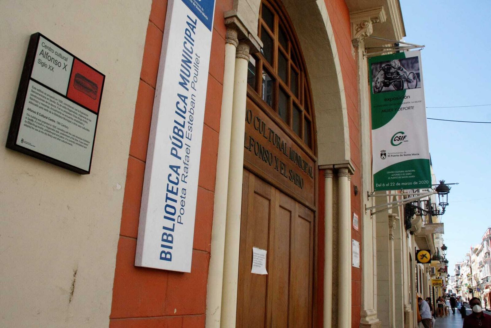 La fecha para reabrir  la Biblioteca Pública Municipal no está todavía decidida.