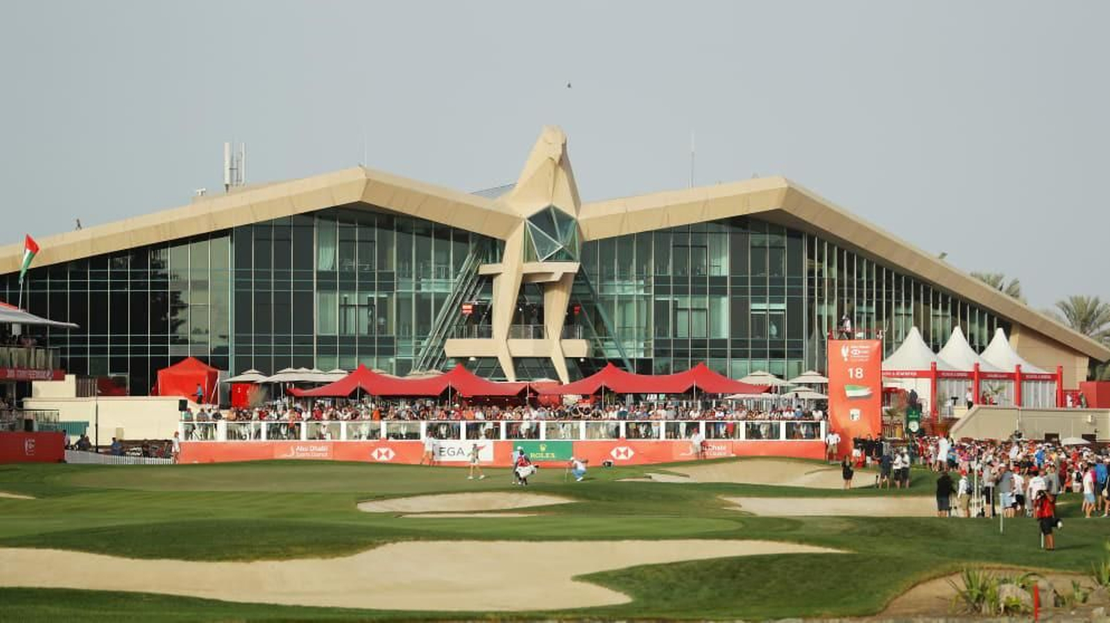 El lujoso campo de golf de Abu Dhabi.