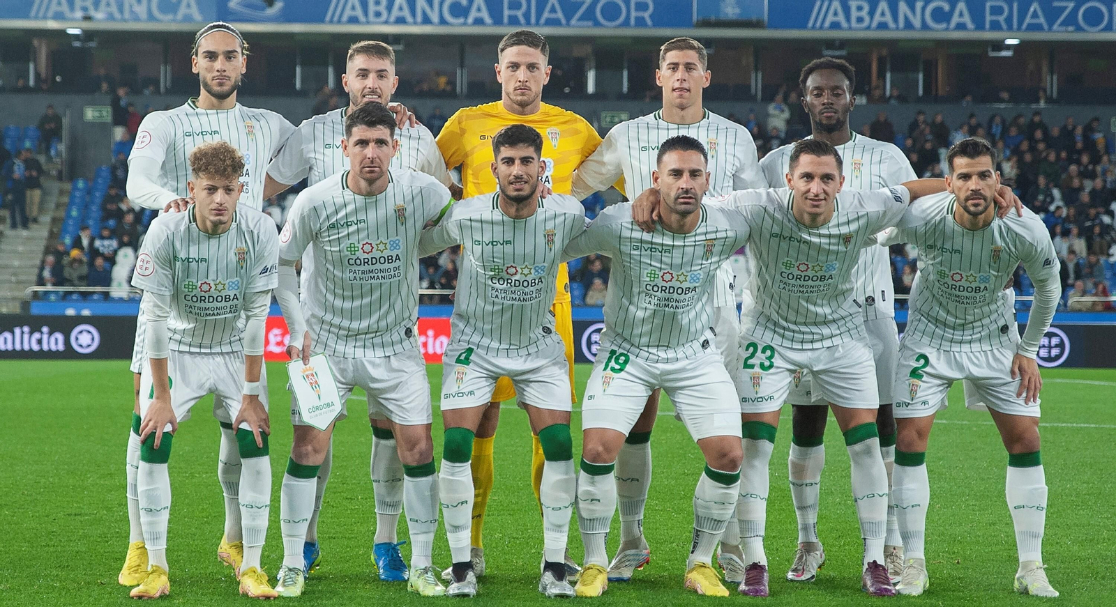 El once inicial del Córdoba CF en Riazor. El once inicial del Córdoba CF en Riazor.
