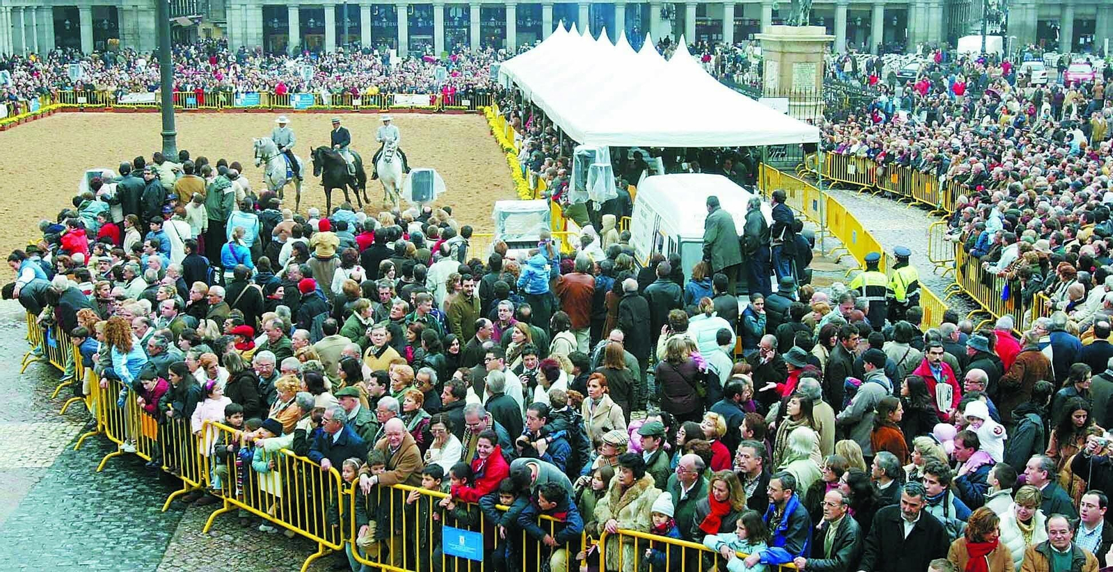 Espectáculo ecuestre de Jerez en Madrid durante Fitur 2004.