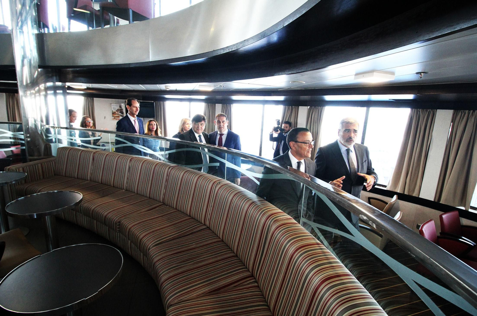 Balearia,  Fred Olsen y el Puerto de Huelva presentan la nueva línea entre Huelva y Canarias, en imágenes