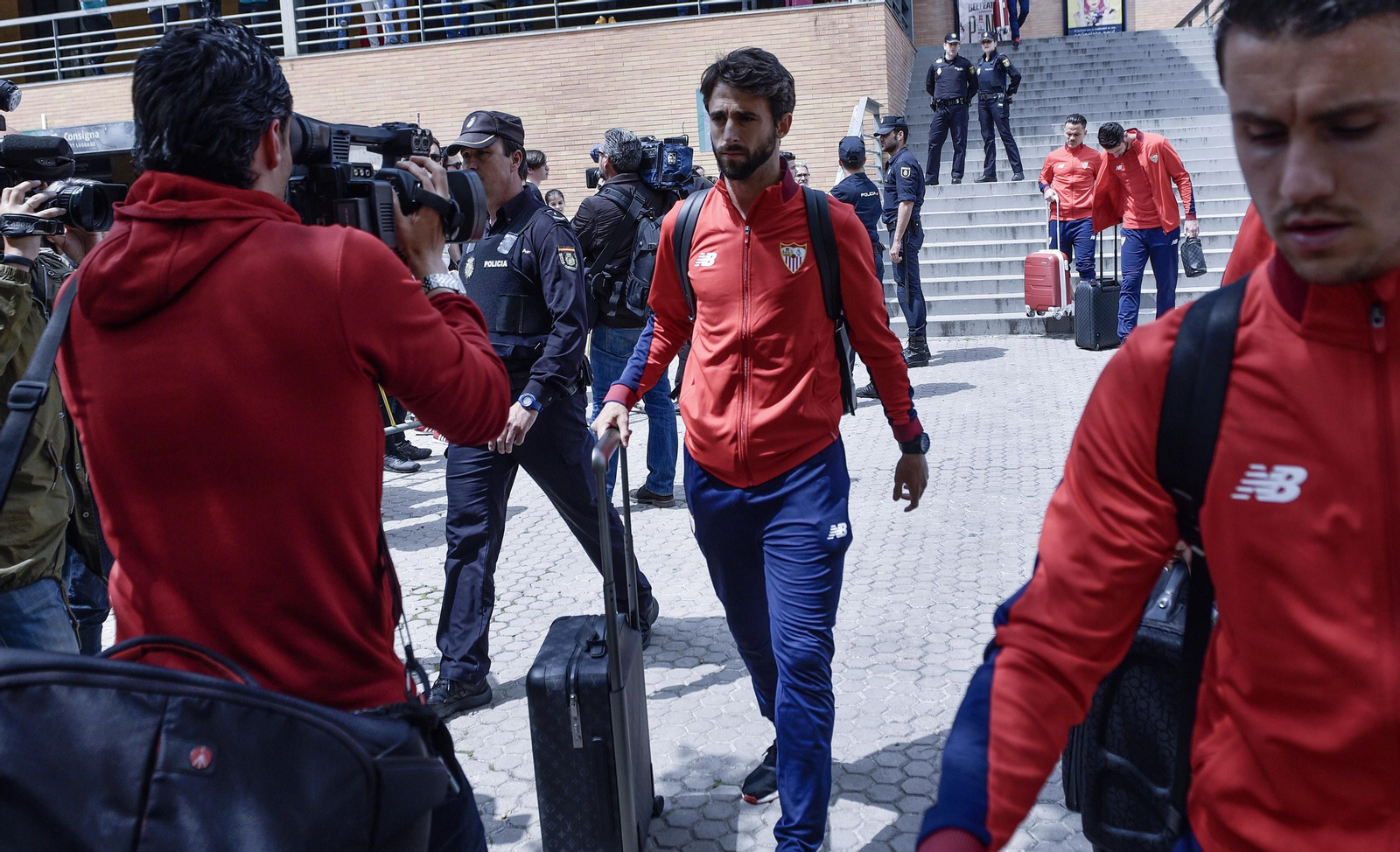 Las imágenes de la llegada del Sevilla