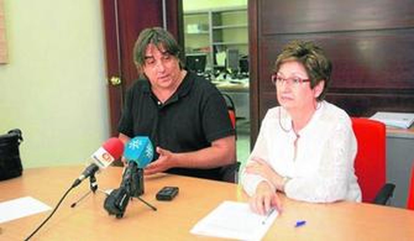 La delegada de Fomento y Vivienda de la Junta de Andalucía en Almería, Encarna Caparrós, ayer, en rueda de prensa.