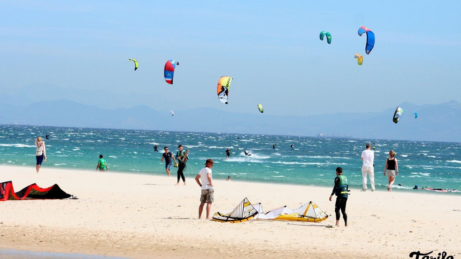 Imagen de la playa de Valdevaqueros en Tarifa.