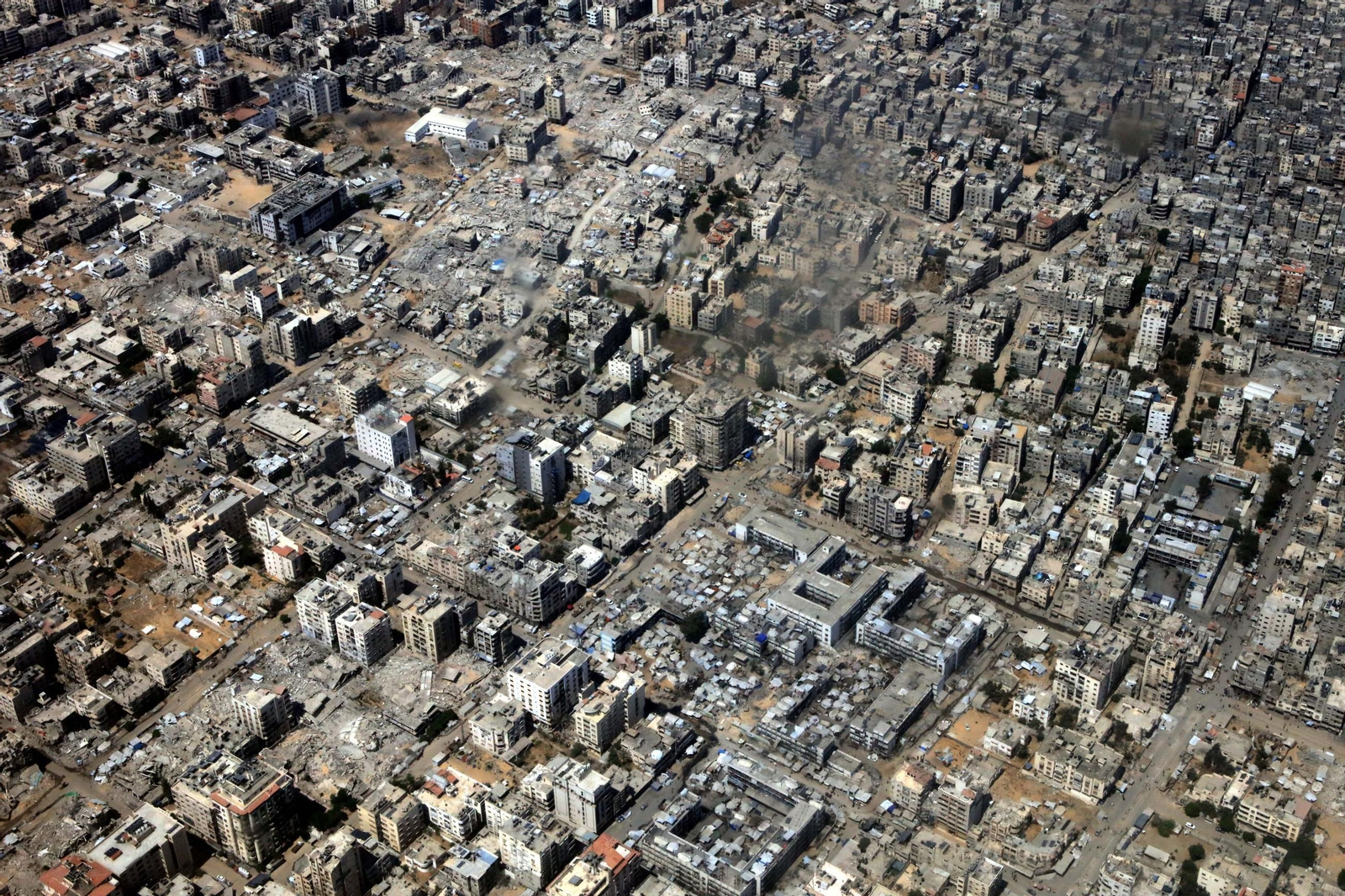 Vista aérea de Ciudad de Gaza.