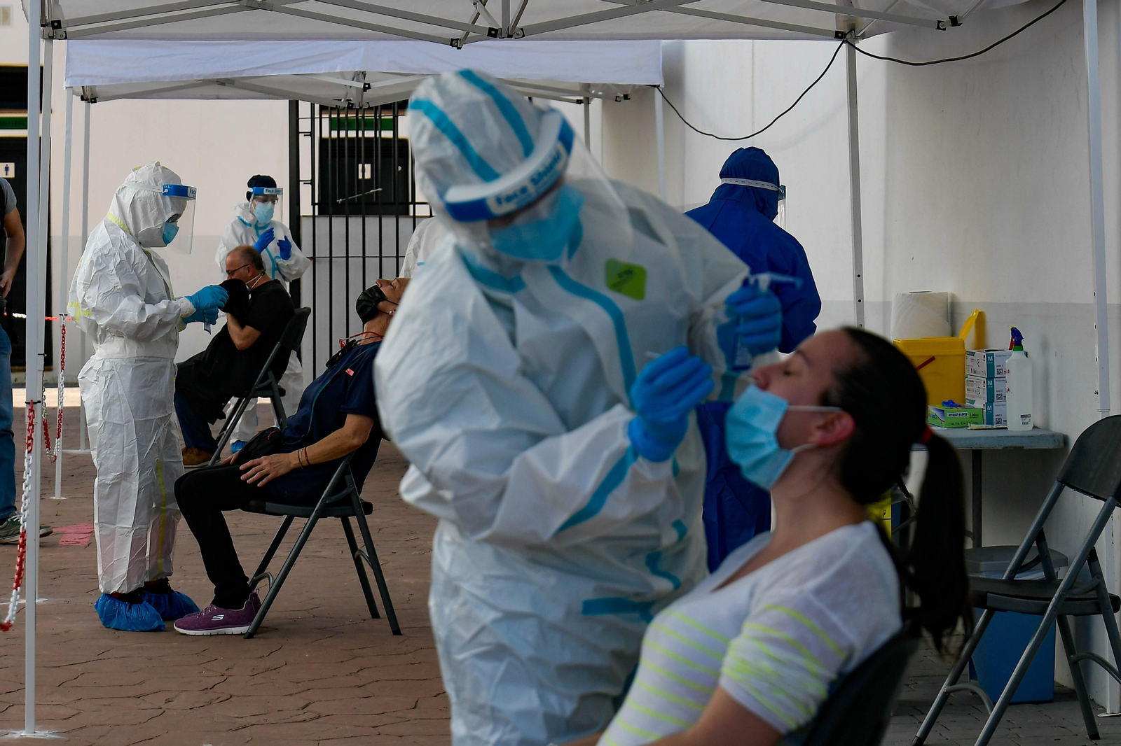 Imagen de un cribado masivo anterior en la provincia de Granada