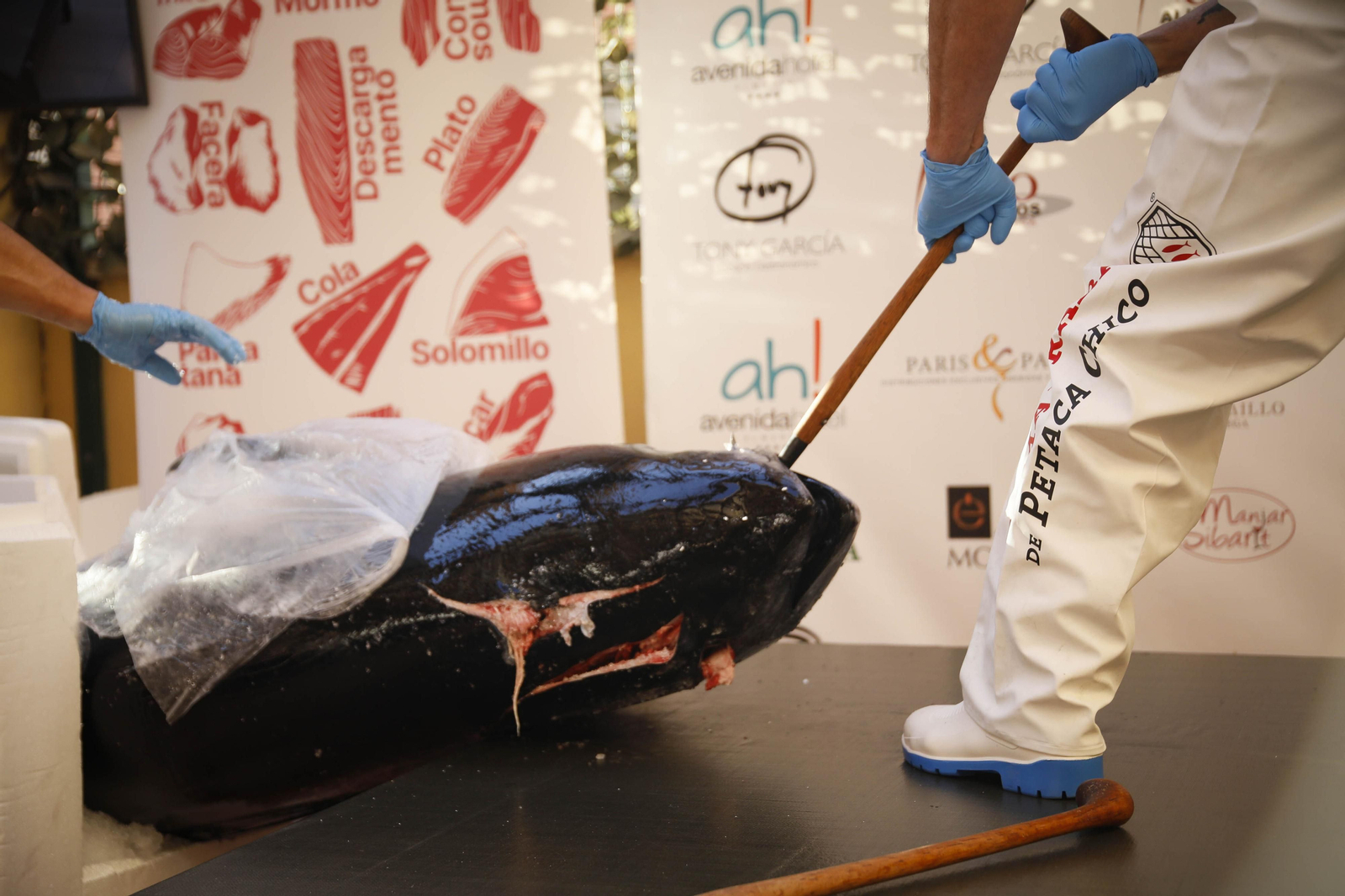 El ronqueo del atún en el Espacio Gatronómico Tony García, en imágenes