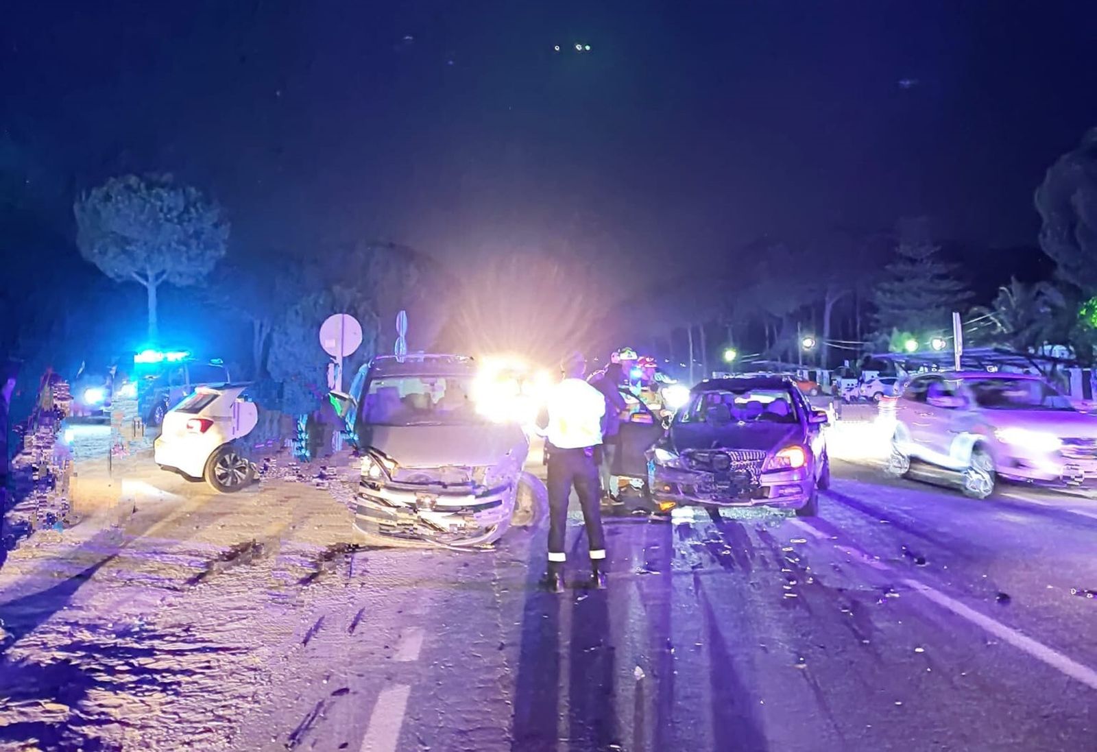 Choque de vehículos en Almonte.