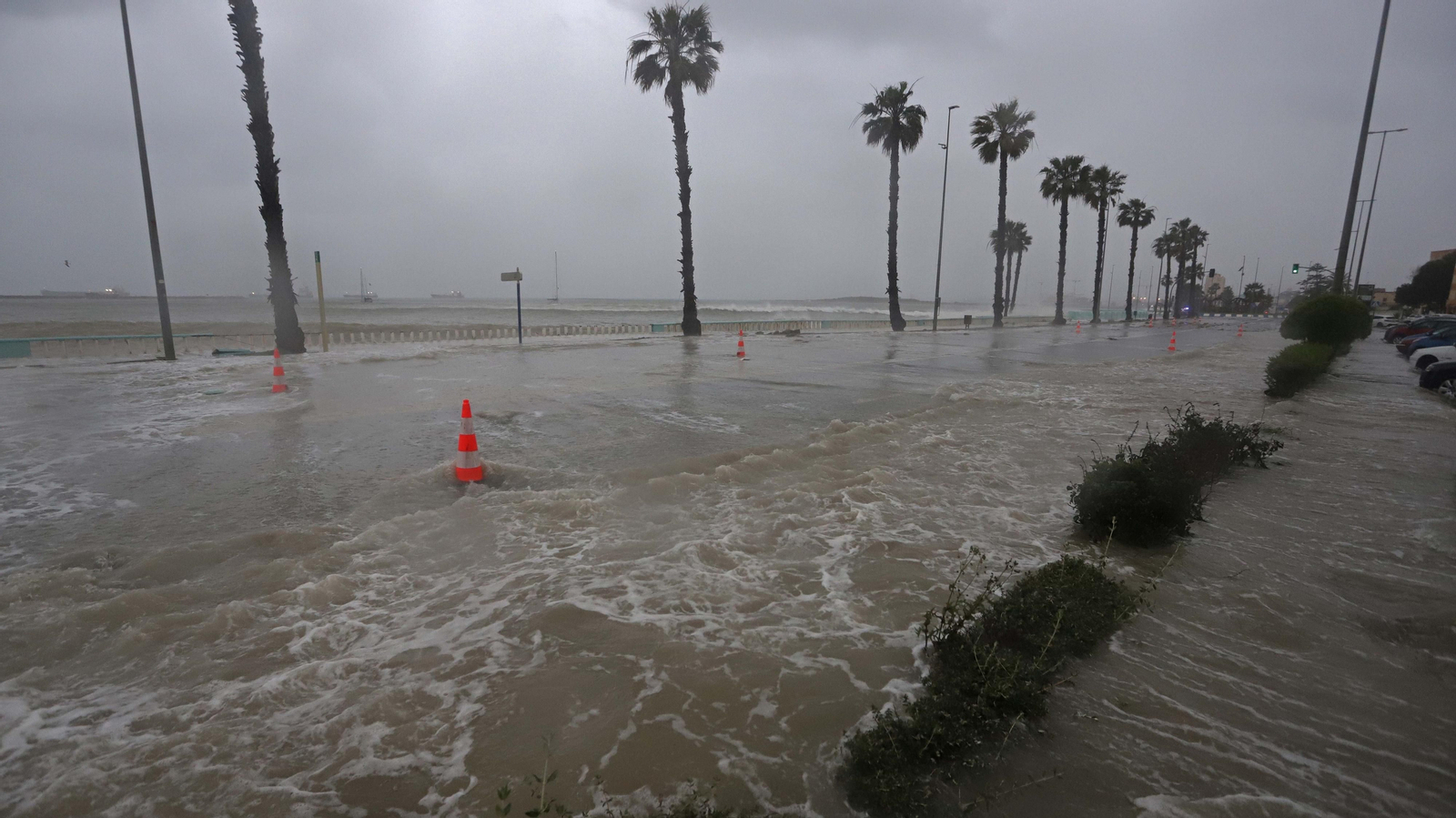 Fotos de los destrozos del temporal de levante en La Línea