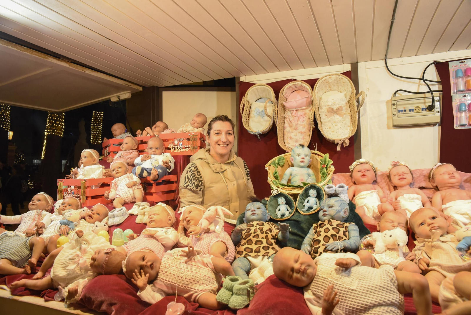 Fotos del poblado navideño de los Jardines Saccone de La Línea