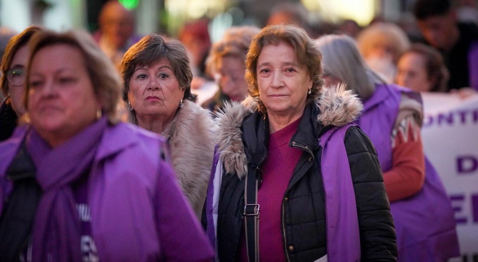 Manifestación por el 25-N en Jerez