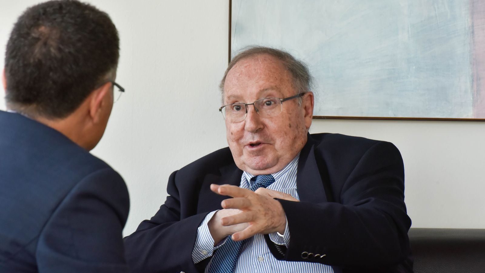 José Luis Bonet, durante la entrevista.