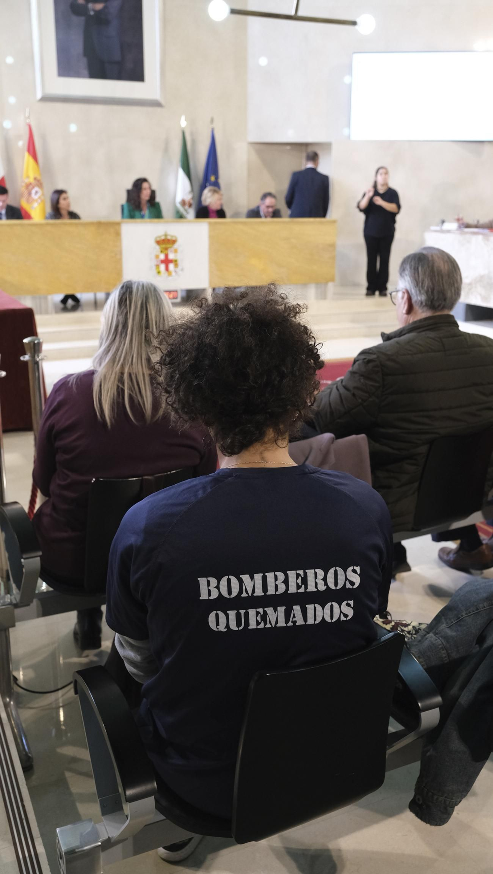 Imágenes del Pleno del Ayuntamiento de Almería