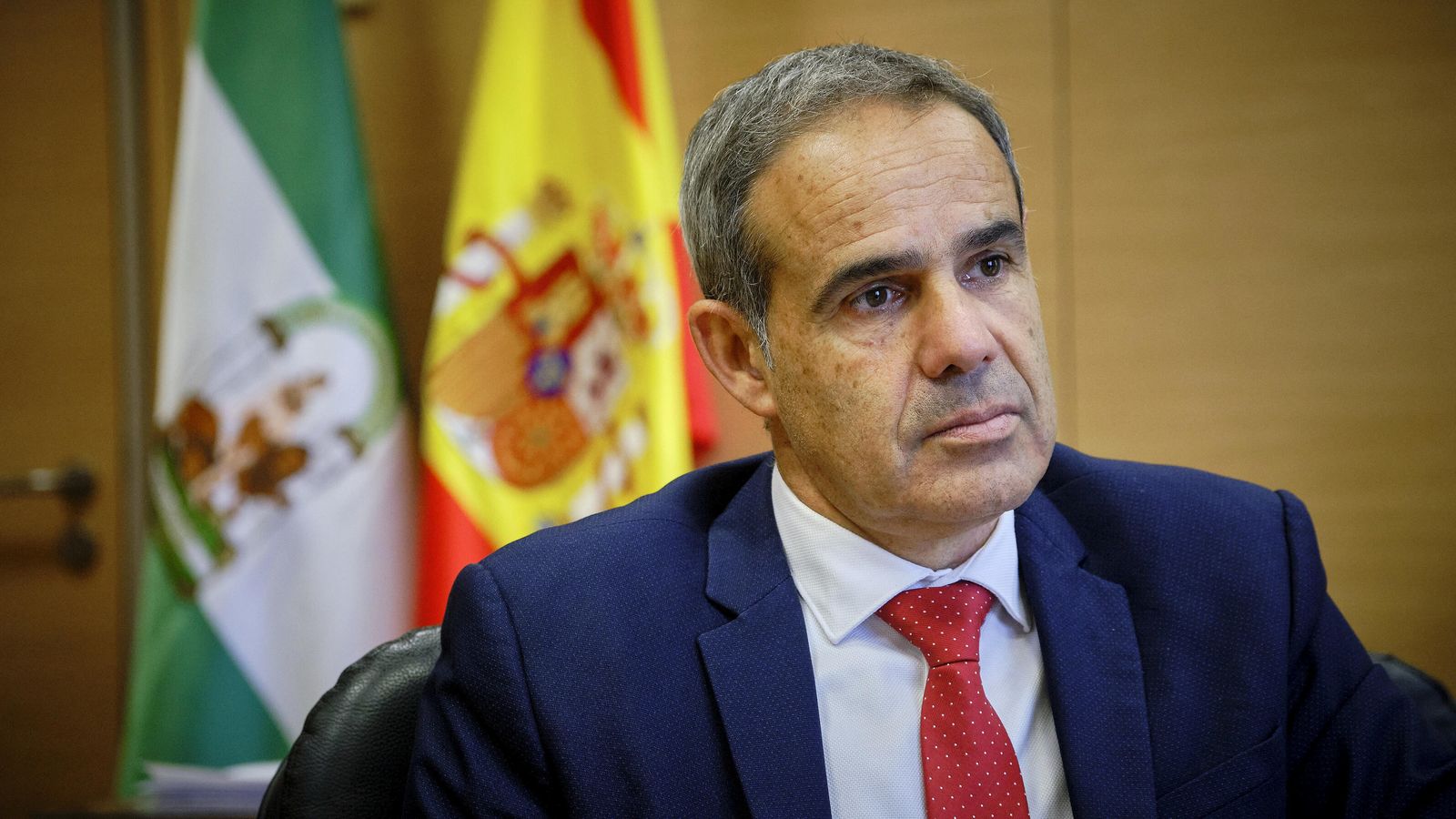 José Pacheco, durante un momento de la entrevista.