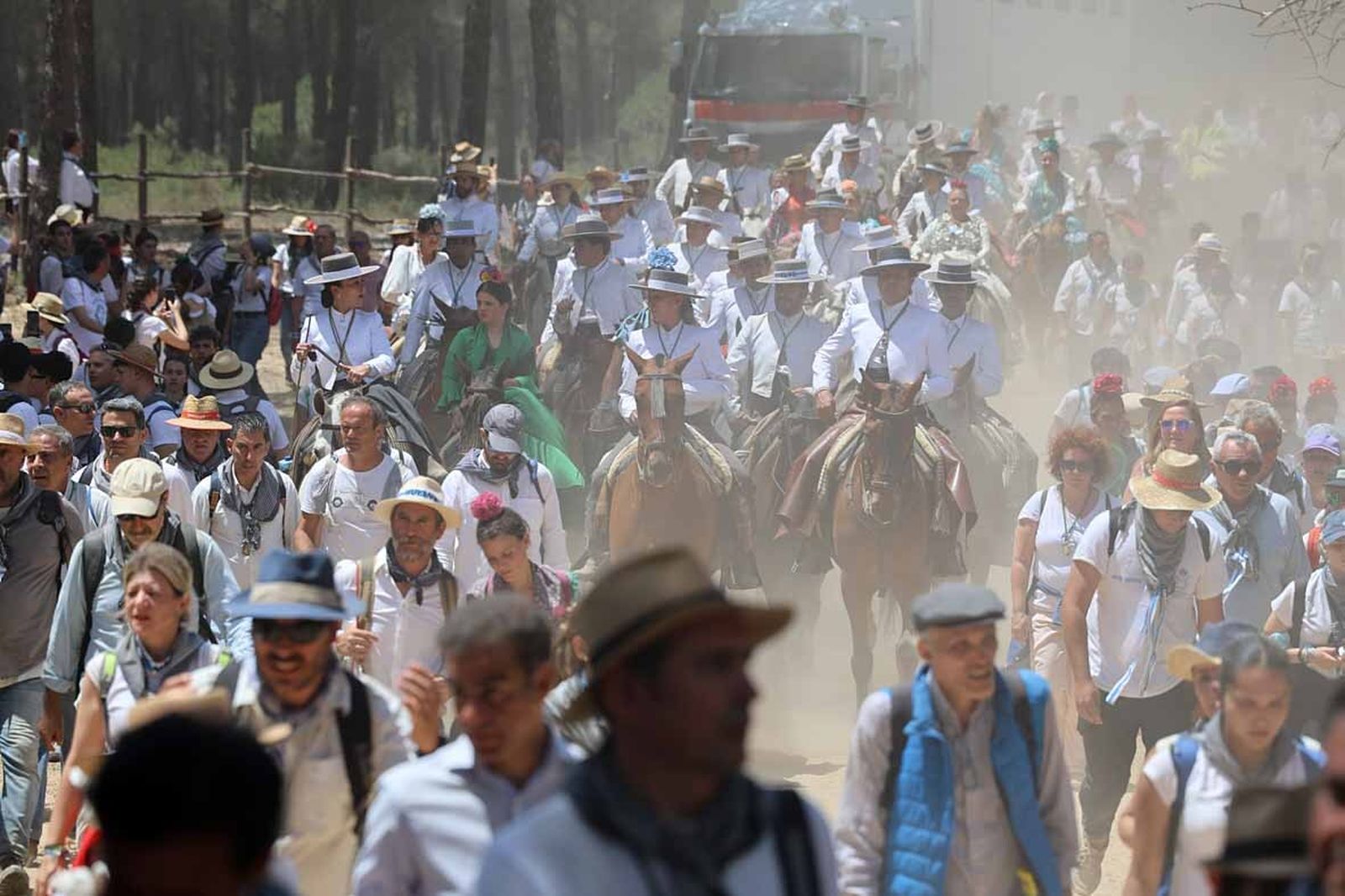 Las mejores imágenes de la Hermandad del Rocío de Huelva en el camino hacia El Rocío