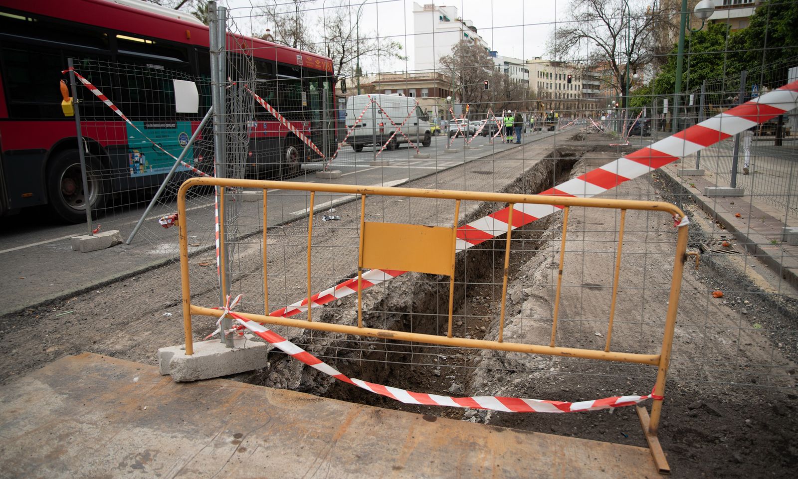 Tráfico y obras en la Ronda de Capuchinos