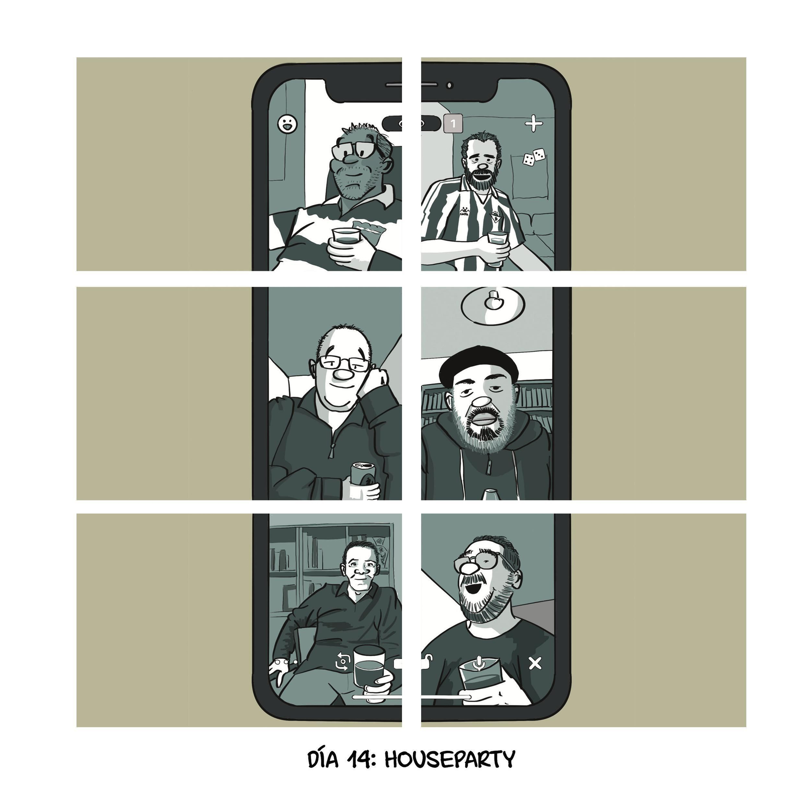 Otra de las viñetas publicadas en 'Diario de Sevilla' durante la cuarentena.